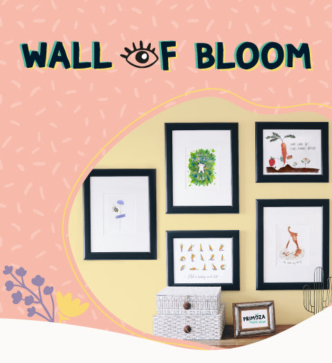 Wall-of-Bloom-die-Kunstwerke-der-wachsenden-Kunst-gewinnerinnen-werden-auf-einer-Wand-präsentiert